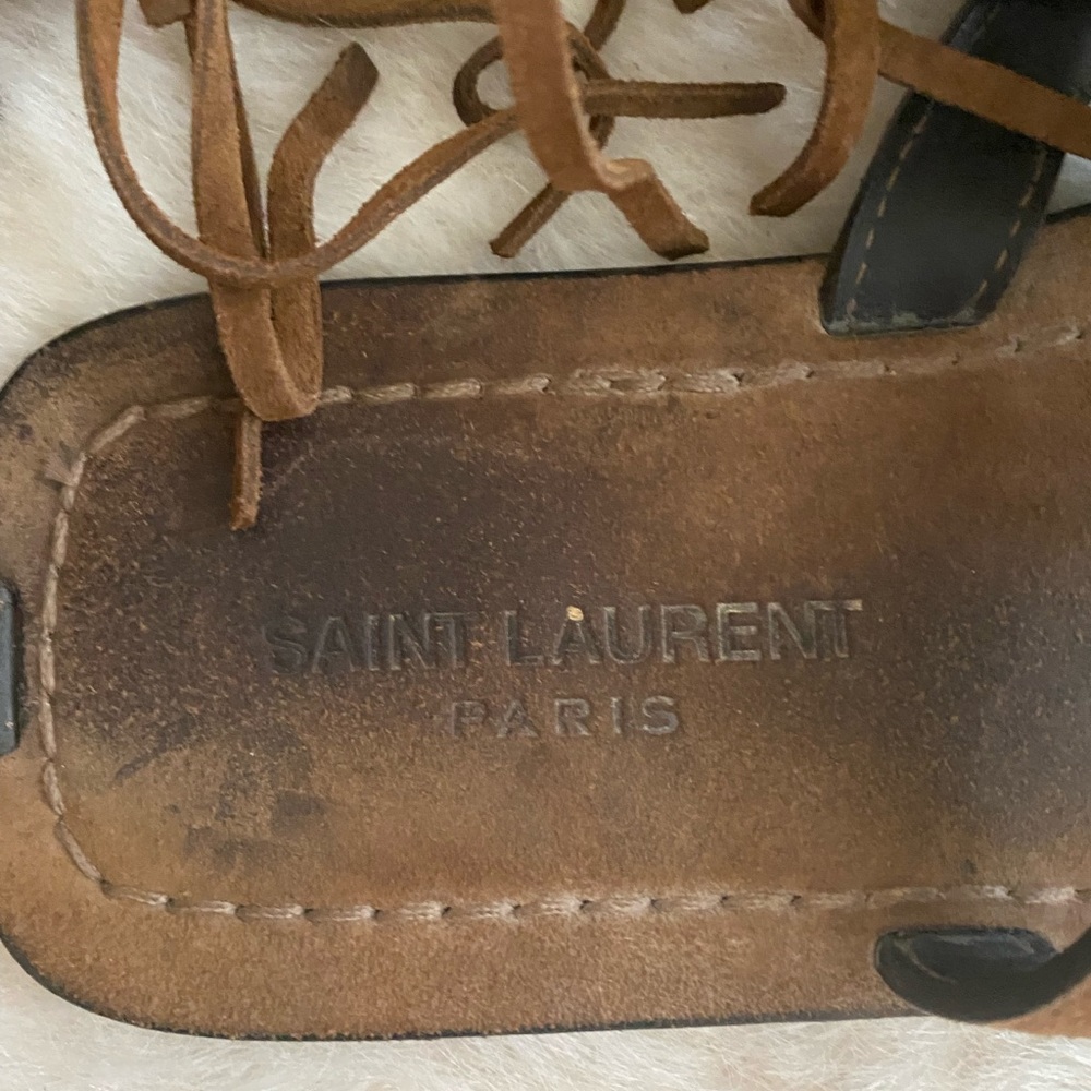 Saint Laurent Moccasin Sandals - 38 - Picture 9 of 11
